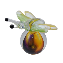 Vlinder mini urn van glas