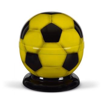 Voetbal urn Geel-Zwart op ronde voet (4000ml)