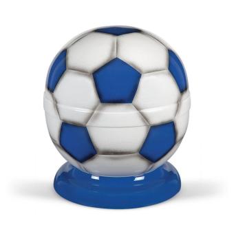 Voetbal urn van edelstaal Blauw-Wit (4000ml)