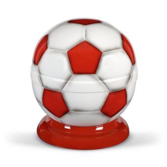 Voetbal urn Rood-Wit edelstaal (4000ml)