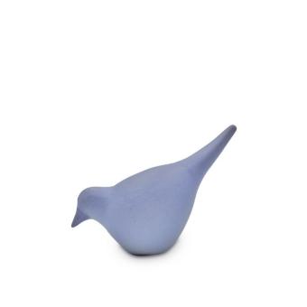 Vogel urn in Lavendel keramiek 8cm