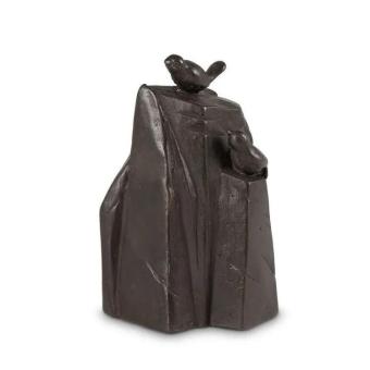 Bronzen urn met Vogels op rots (150ml)