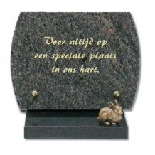 Gedenksteen op sokkel: Voor altijd op een speciale plaats