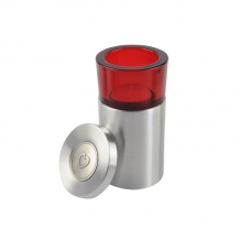 Urn met waxinehouder + Hartendeksel: Rood