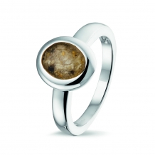 SeeYou ring in zilver met ovale askamer