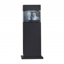 gedenkzuil H=28cm hoog met FotoGlas 90x60x60mm