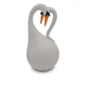 zwanen urn in natuurlijke kleuren