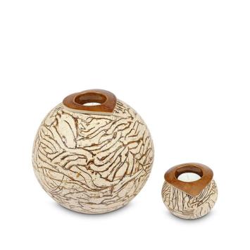 Ares dieren urnen Beige keramiek