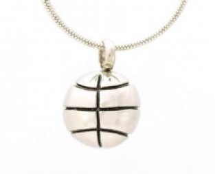 ashanger Basketbal in edelstaal