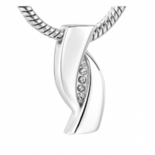 ashanger Design in zilverkleur + zirkonia