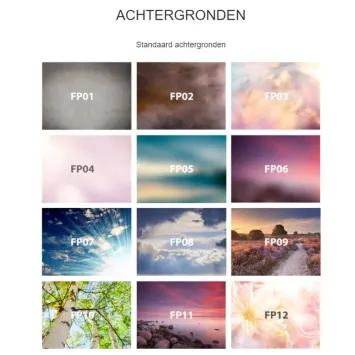 fotoplaat achtergronden