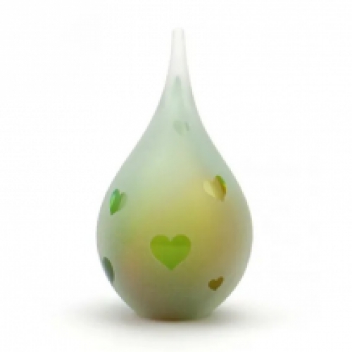 druppel uren in groen: hart