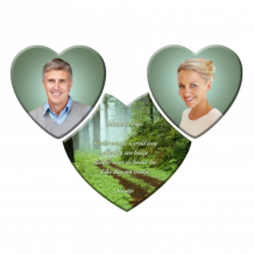 Fotokeramiek Triple Hart