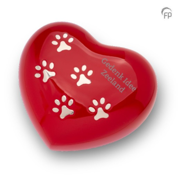 hart dieren urn + gravure
