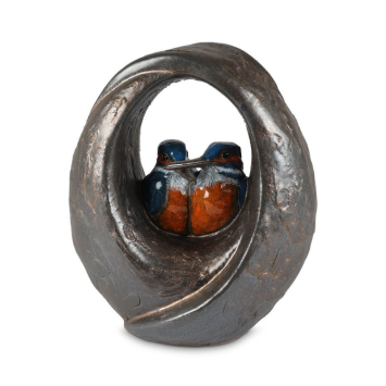 IJsvogel urn van keramiek