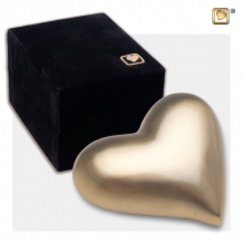 Hart urn in goudkleur -mat- K600