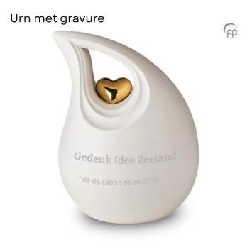 Keramiek urn ku048 + gravure
