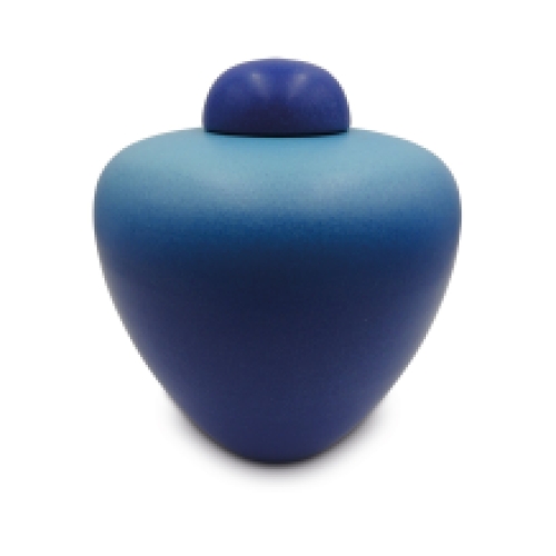 urn ct010 met kleur verloop in blauw