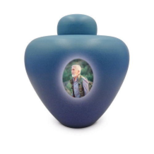 urn ct010 met zeefdruk portretfoto