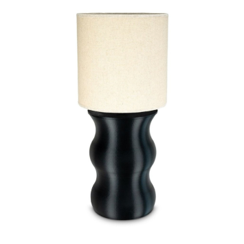 Lamp + urn Mare Zwart - Beige