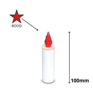LED jaarkaars Rood (H=100mm)
