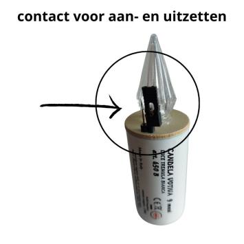 LED kaars met schakelaar