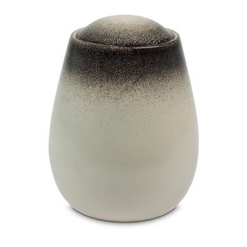Meteora urn in Beige en Grijs keramiek