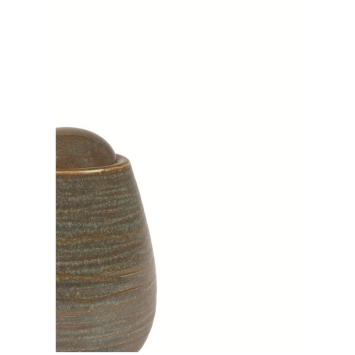 Meteora urn Blauw/Bruin/Grijs keramiek - details