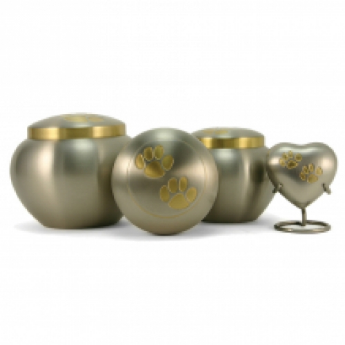Terrybear dieren-urn Pewter