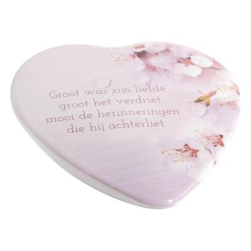 Porselein Hart ornament 21x21cm