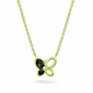 Ashanger Vlinder met zirkonia: Yellow-Plated