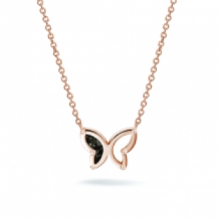 Ashanger Vlinder met zirkonia: Rose-Plated