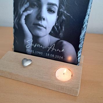 staander met Hart urn + waxine