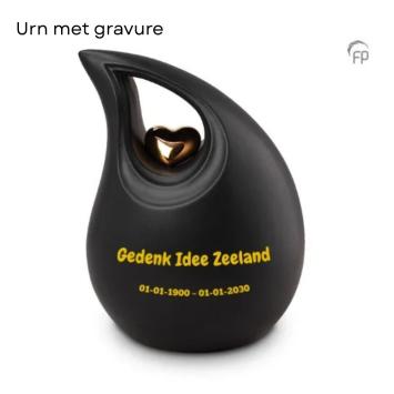 Keramiek urn ku017 + gravure