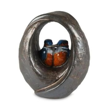 IJsvogel urn van keramiek