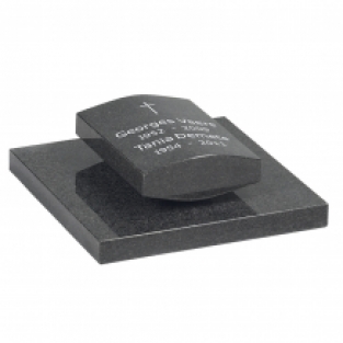 Urnengraf-monument met liggend zuiltje
