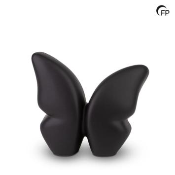 Butterfly urn keramiek Zwart