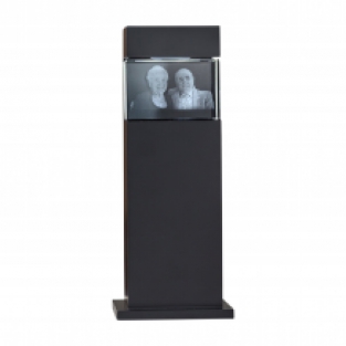 gedenkzuil H=41cm hoog met FotoGlas 130x90x75mm
